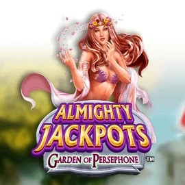 Almighty Jackpots: Garden of Persephone logo – Jackpots by Novomatic at Stonevegas Casino
