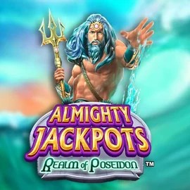 Official Jackpots logo: Almighty Jackpots – Realm of Poseidon by Novomatic at Stonevegas Casino