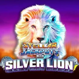 Stellar Jackpots with Silver Lion by Lightning Box Game, showcased at stonevegassau.com – game logo